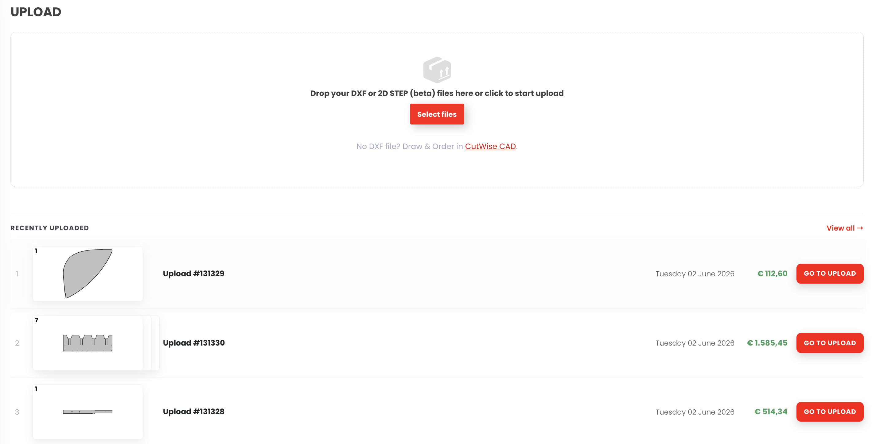 Upload file